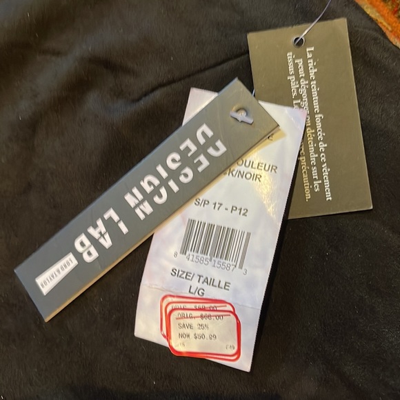 NWT Black faux suede key hole top with bell sleeves. - Picture 3 of 5